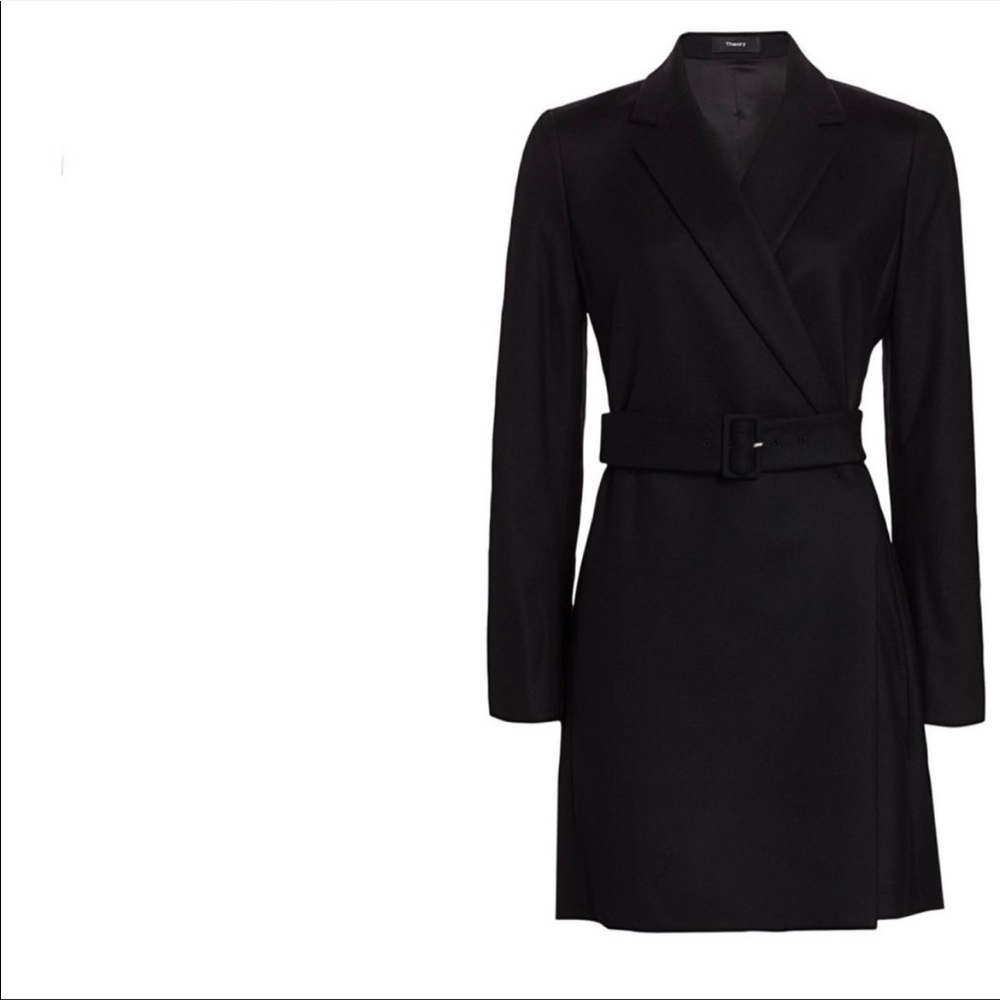 THEORY COAT / BLAZER DRESS. SIZE:0. Virgin wool. Sexy / Chic